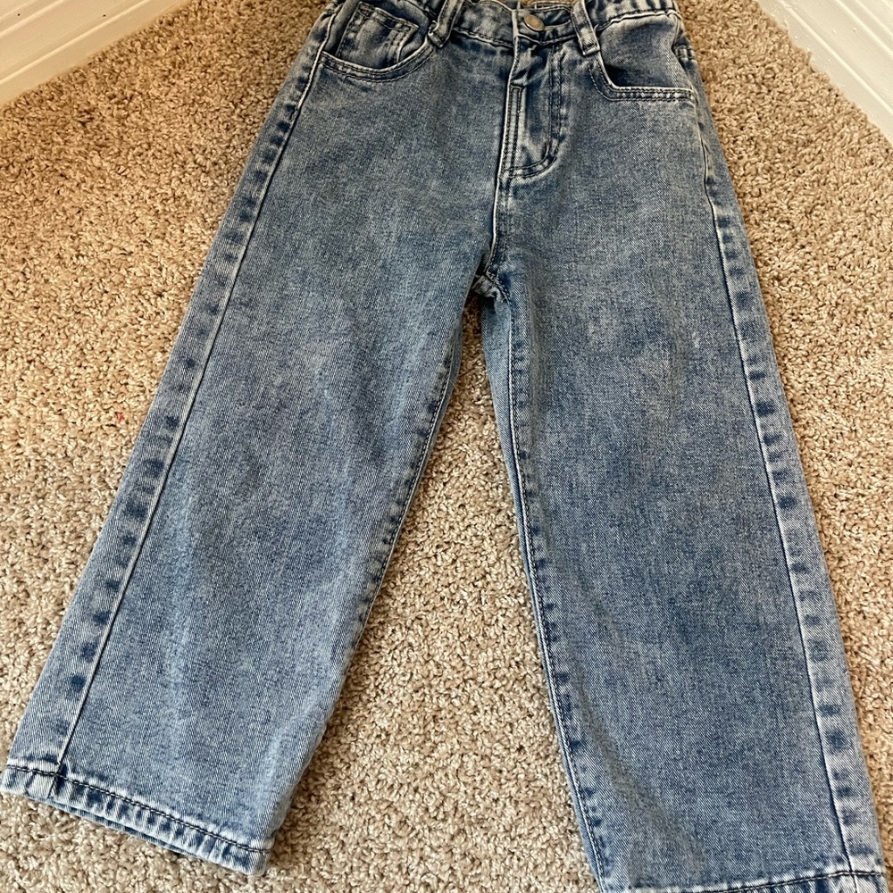 SHEIN Light Blue Denim Pants